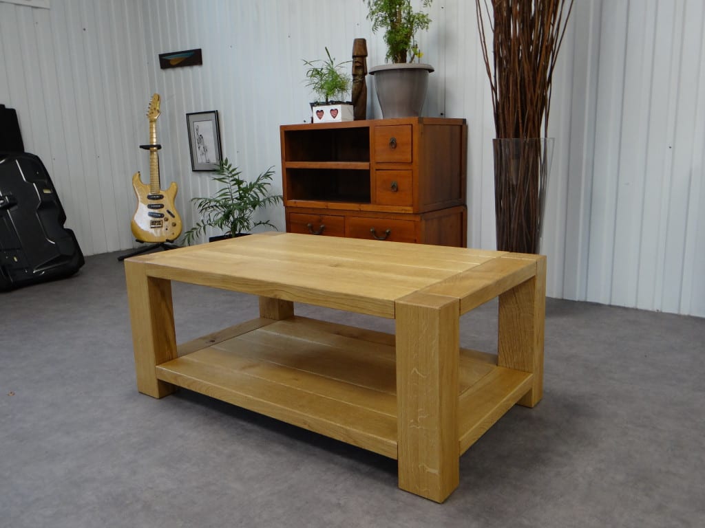 Menuiserie : Table basse Réalisation