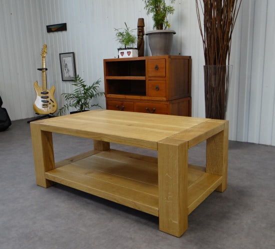 Menuiserie : Table basse Réalisation