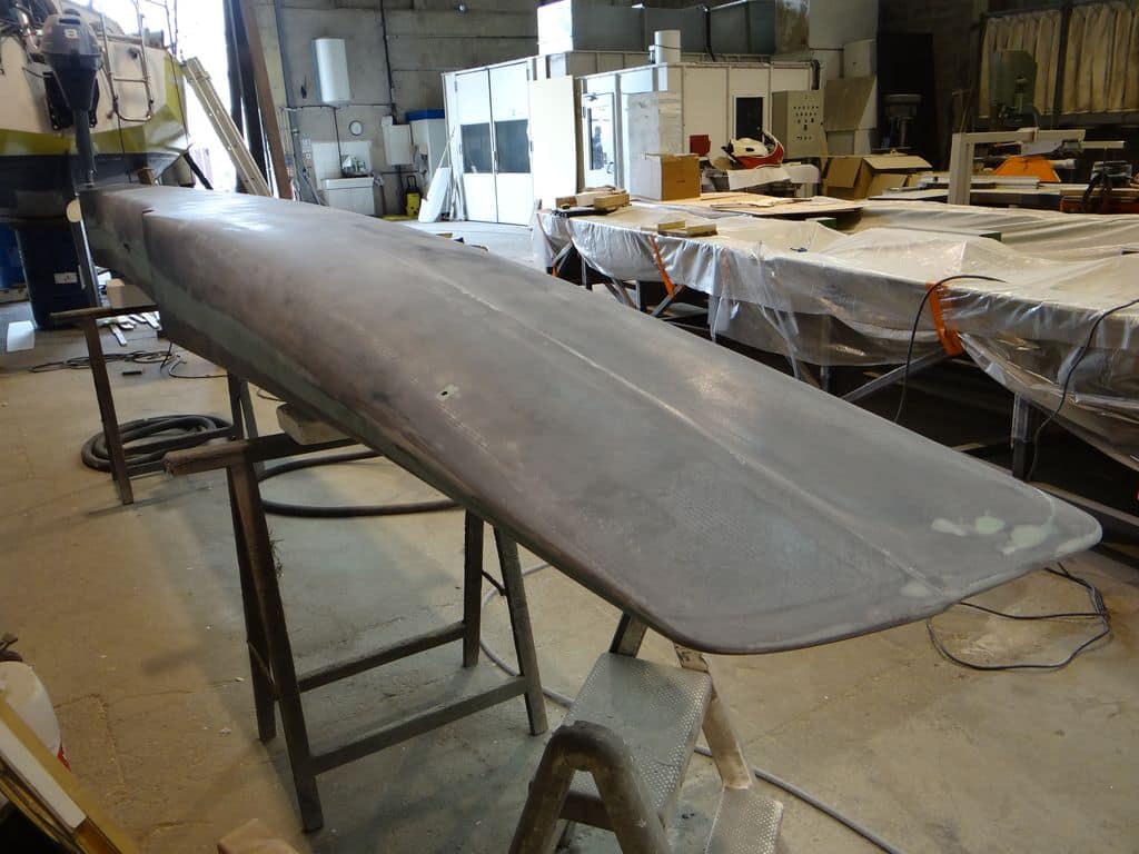 fabrication d'un catamaran